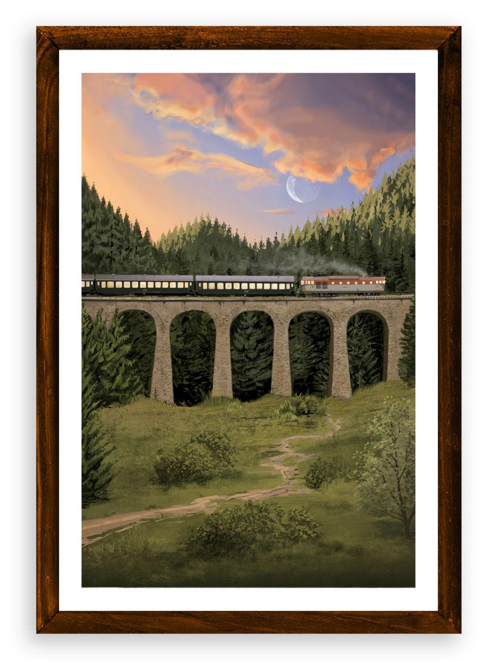 Chmarošský viadukt plagát
